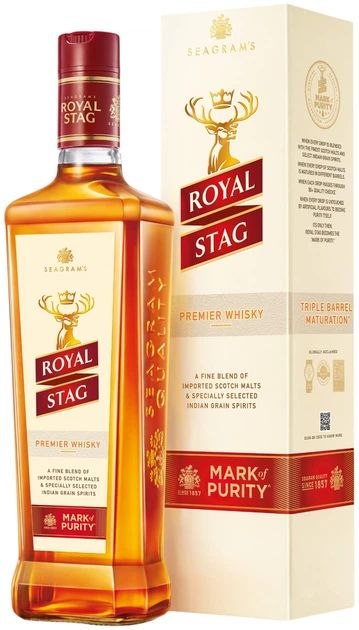 Віскі Seagram's Royal Stag Deluxe Blended 40% 0.75 л gift box